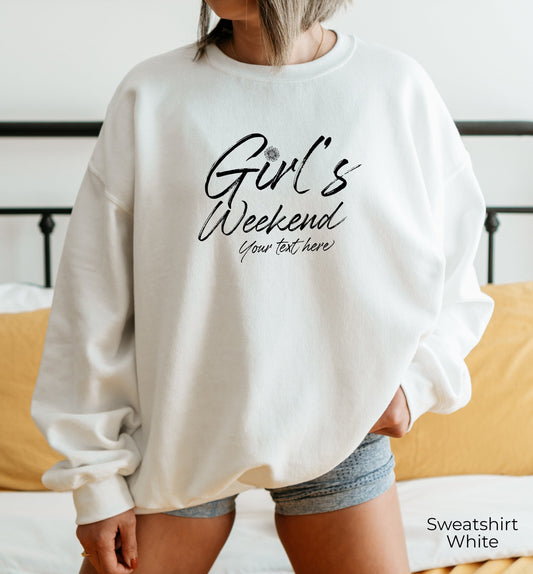 Girl's Weekend Sweatshirt, Holiday trip shirt, Custom Vacation Shirt,Matching Group Vacation,Girls Weekend 2022,Personalized Tee,C7068