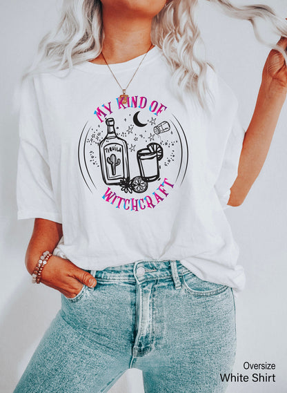 My Kind Of Witchcraft Shirt, Halloween Costume Racerback,Tequila Tee,Witchy Boho Clothing, Halloween Tequila Shirt, Drinking Racerback,C7055