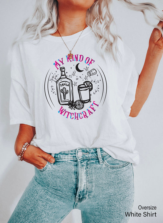 My Kind Of Witchcraft Shirt, Halloween Costume Racerback,Tequila Tee,Witchy Boho Clothing, Halloween Tequila Shirt, Drinking Racerback,C7055