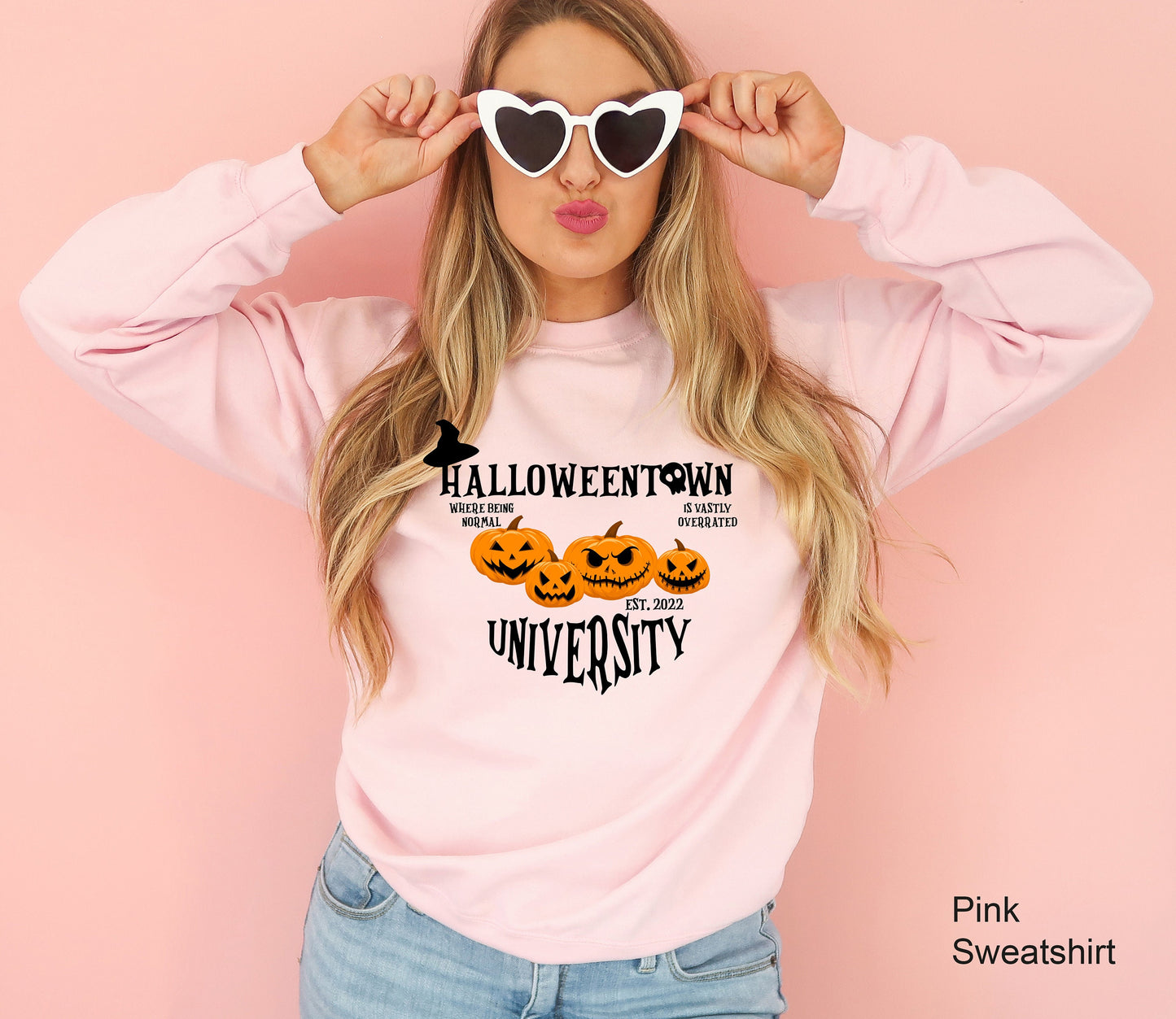 Halloween School Sweatshirts,Halloween Sweatshirts, Halloweentown University Hoodie, Funny Fall Sweatshirts, Fall Sweatshirts,C7020