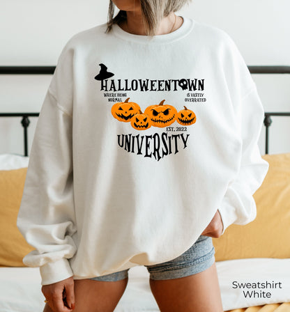 Halloween School Sweatshirts,Halloween Sweatshirts, Halloweentown University Hoodie, Funny Fall Sweatshirts, Fall Sweatshirts,C7020