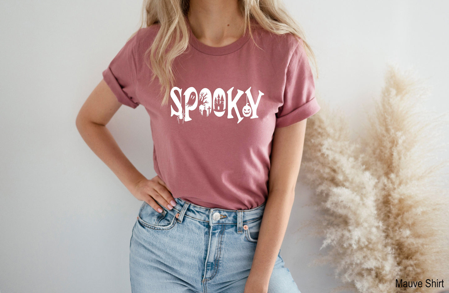 Spooky Shirt,Trendy Halloween Tshirts,Cute Spooky Season T shirt,Funny Spooky Babe Tee,Halloween Gift,Halloween Party Costumes,C7052
