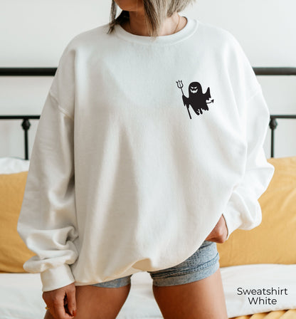 Halloween Ghost Sweatshirt,Cute Halloween Shirts,Funny Halloween Spooky Tshirt,Trendy Halloween Party Tee,Gift For Halloween T Shirts,C7054