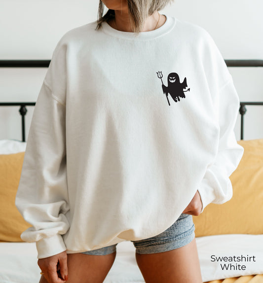 Halloween Ghost Sweatshirt,Cute Halloween Shirts,Funny Halloween Spooky Tshirt,Trendy Halloween Party Tee,Gift For Halloween T Shirts,C7054