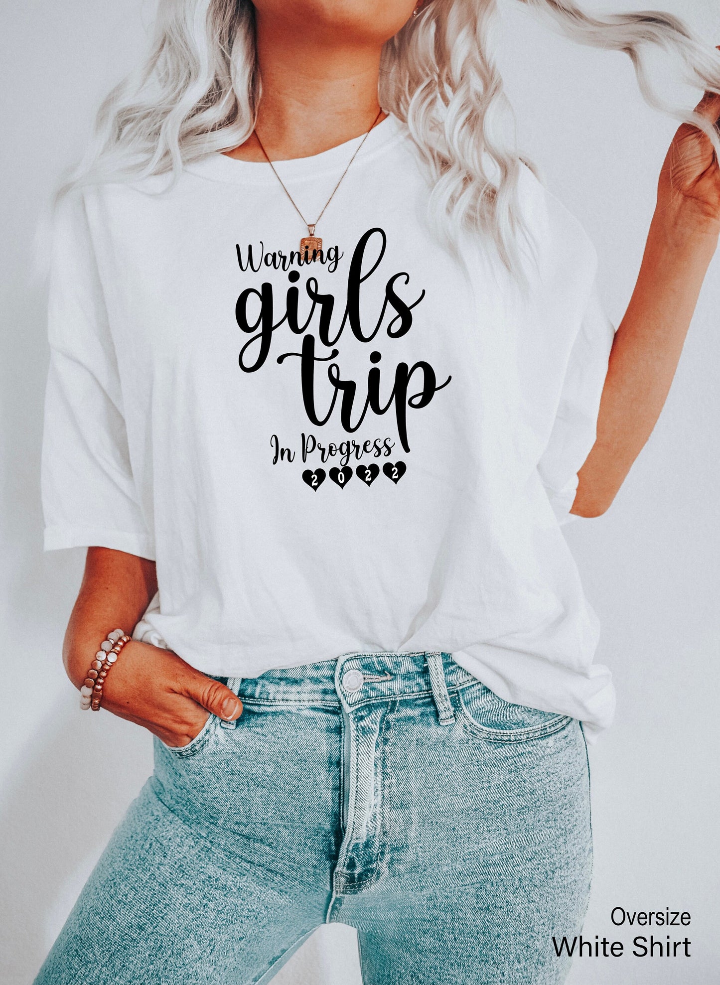 Warning Girls Trip In Progress Tank Tops,Funny Girls Trip 2022 Shirt,Matching Friend Group shirt,Girls Vacation Tee,Girls Camping Tank,C7064