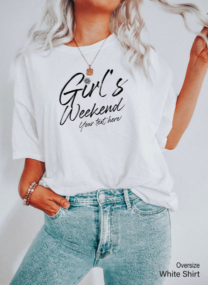 Girl's Weekend Sweatshirt, Holiday trip shirt, Custom Vacation Shirt,Matching Group Vacation,Girls Weekend 2022,Personalized Tee,C7068