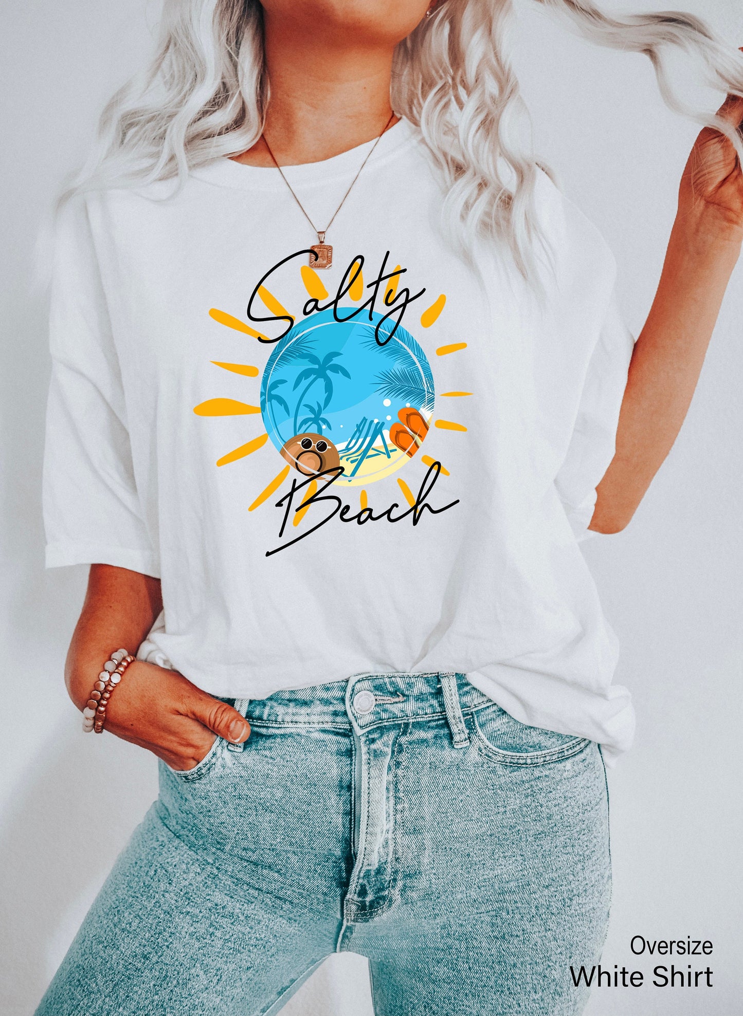 Salty Beach Shirt, Summer Shirt, Summer Trips Shirt, Beach Vacation Shirt,Vacay vibes Shirt, Girls Trip,C7088