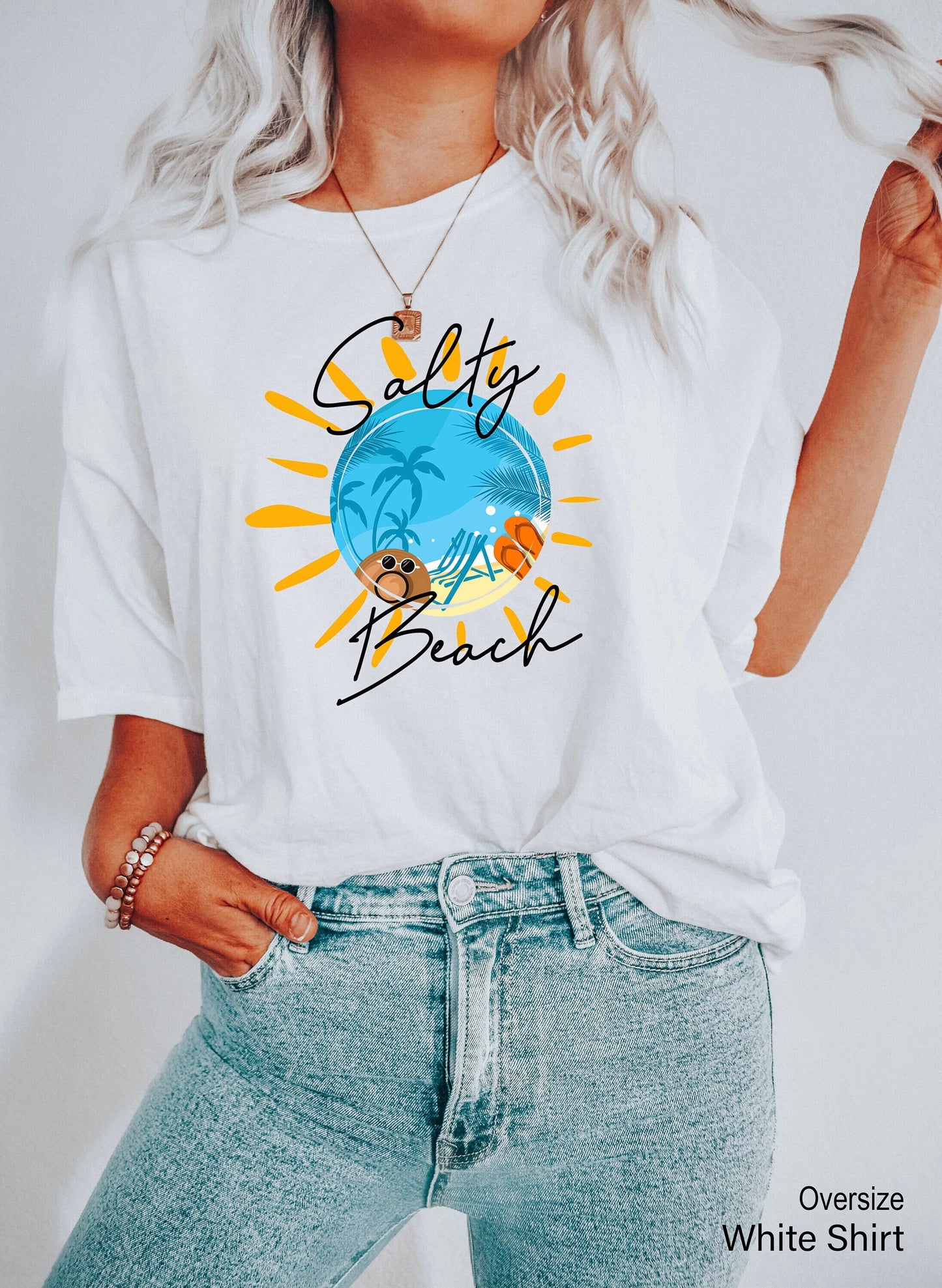 Salty Beach Shirt,Summer Trip Tshirt,Summer Shirt for Women,Beach Vacation Tanks,Beach Party Racerback,Family Trip Shirt,Girls Trip,C7088