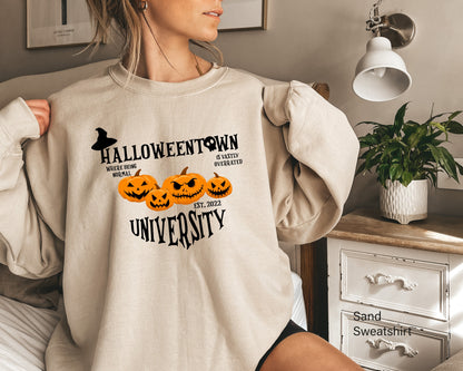 Halloween School Sweatshirts,Halloween Sweatshirts, Halloweentown University Hoodie, Funny Fall Sweatshirts, Fall Sweatshirts,C7020