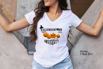 Halloween School Shirt,Halloween RAcerback, Halloweentown University Shirt, Funny Fall Tee, Fall Shirt, Pumpkin Spice Shirt, C7020