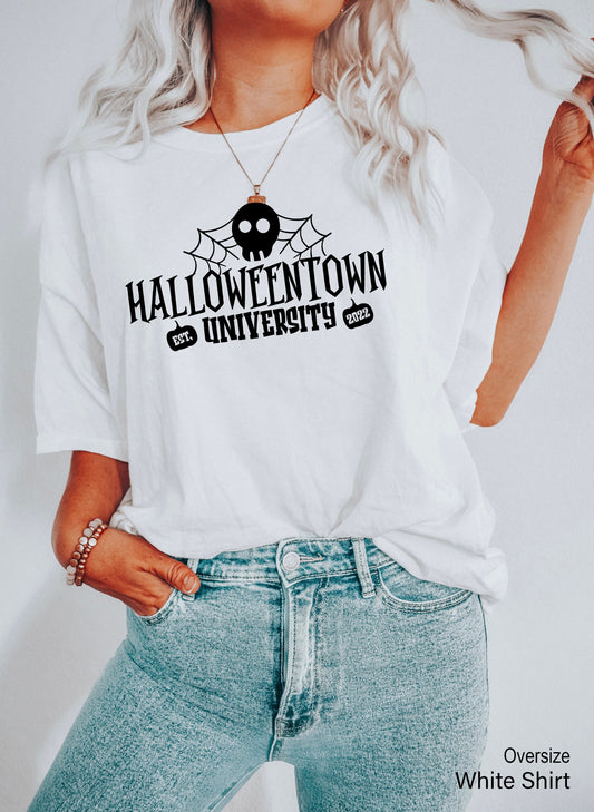 HalloweenTown University Shirt,Halloween Racerback, Halloweentown School Shirt, Funny Fall Tee, Fall Shirt, Pumpkin Spice Shirt,C7038