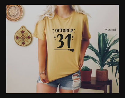 Halloween Shirt,October 31 Shirt, Halloween Party T-Shirt,October 31st Tee,Trick or Treat Shirts,Halloween 2021, C5333