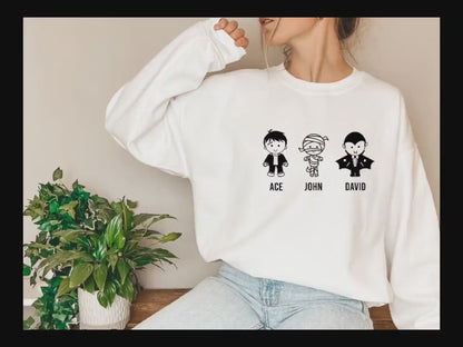 Custom Halloween HoodieHalloween Character Shirt,Custom Halloween Character Sweatshirt,Halloween Funny Tee,Halloween gift,C5900