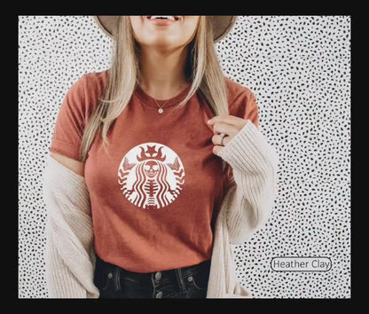 Skeleton Sweatshirt,Coffee Lover Shirt,Cute Halloween Shirt,Funny Halloween Gifts,Gift for Her,Skeleton Sweatshirt,Halloween Shirt, C5902