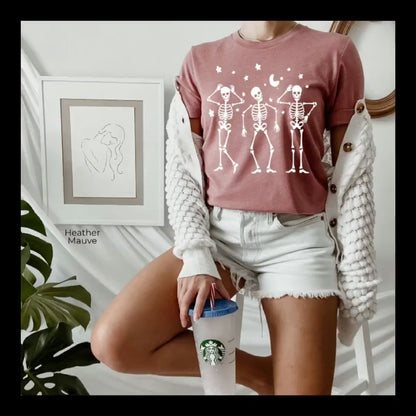 Halloween Skeleton Shirt,Halloween Party Dancing Skeleton Shirt,Skeletons  Halloween Shirt,Halloween Costume,Comfortable Tee,C6117