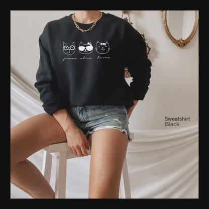 Custom Sweatshirt,Customized Family Sweatshirt,Personalized Friends Shirt,Custom Text shirt,Cat shirt,Matching Sweatshirt,C6035