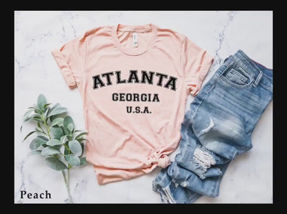 Atlanta Georgia Sweatshirt, Atlanta Women's Sweatshirt, Atlanta Men's Crewneck, Georgia Crewneck Sweatshirt, Gift for Women, C5451