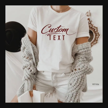 Custom Shirt,Custom V Neck T-Shirt,Personalized Women Tank Top,Customized Graduation,Bridesmaid,Birthday,Bride,Bachelorette Party Gift,C7081