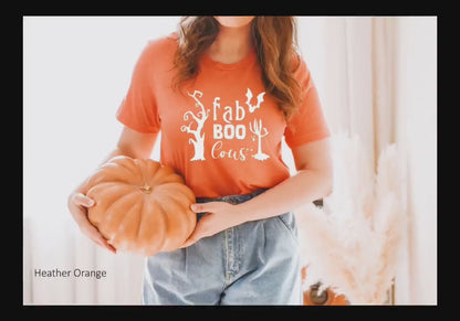 Fab Boo Cous Hoodie, Halloween Shirt, Halloween T-shirt, Womens Halloween Tee, Fabulous Halloween Shirt, Halloween Candy Shirt, C5322